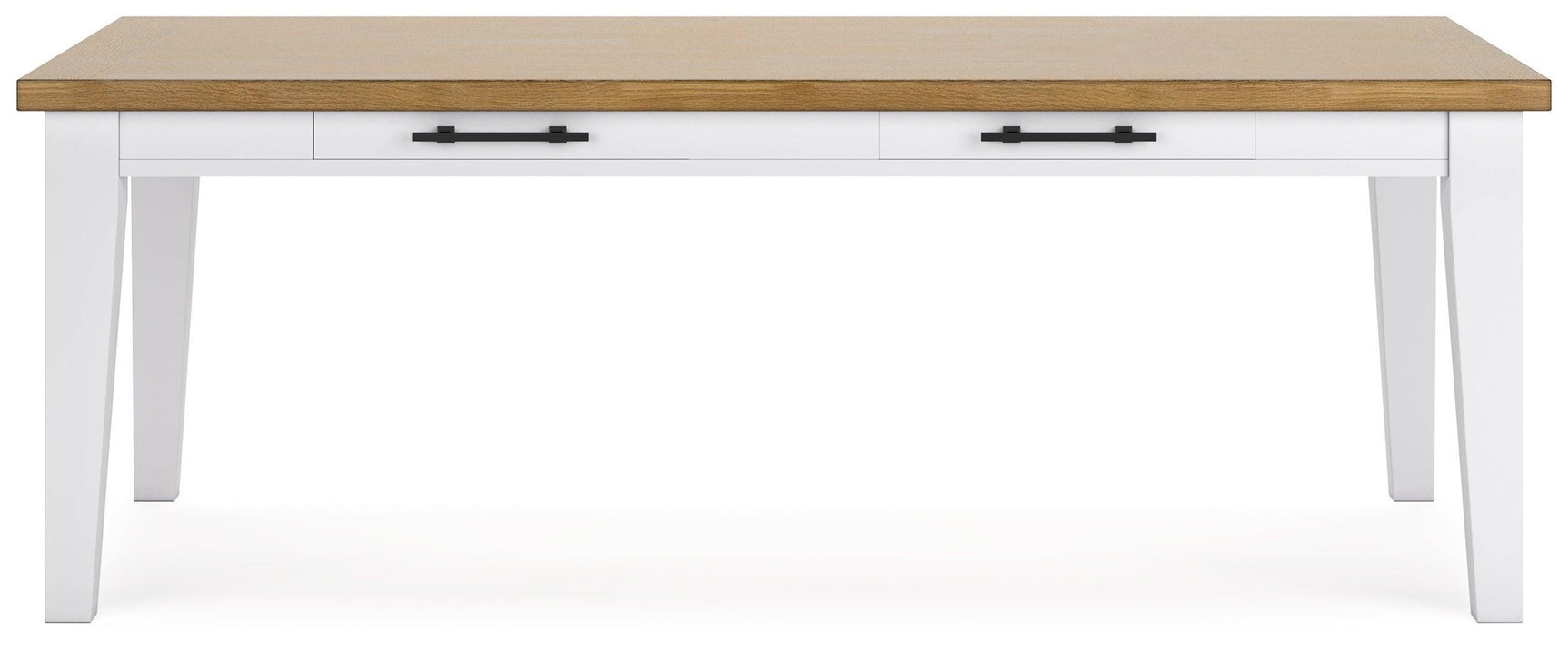 Ashbryn White Natural Dining Table