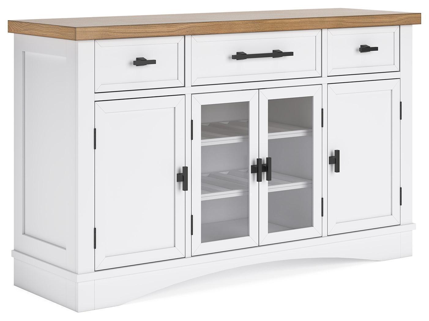 Ashbryn White Natural Dining Server