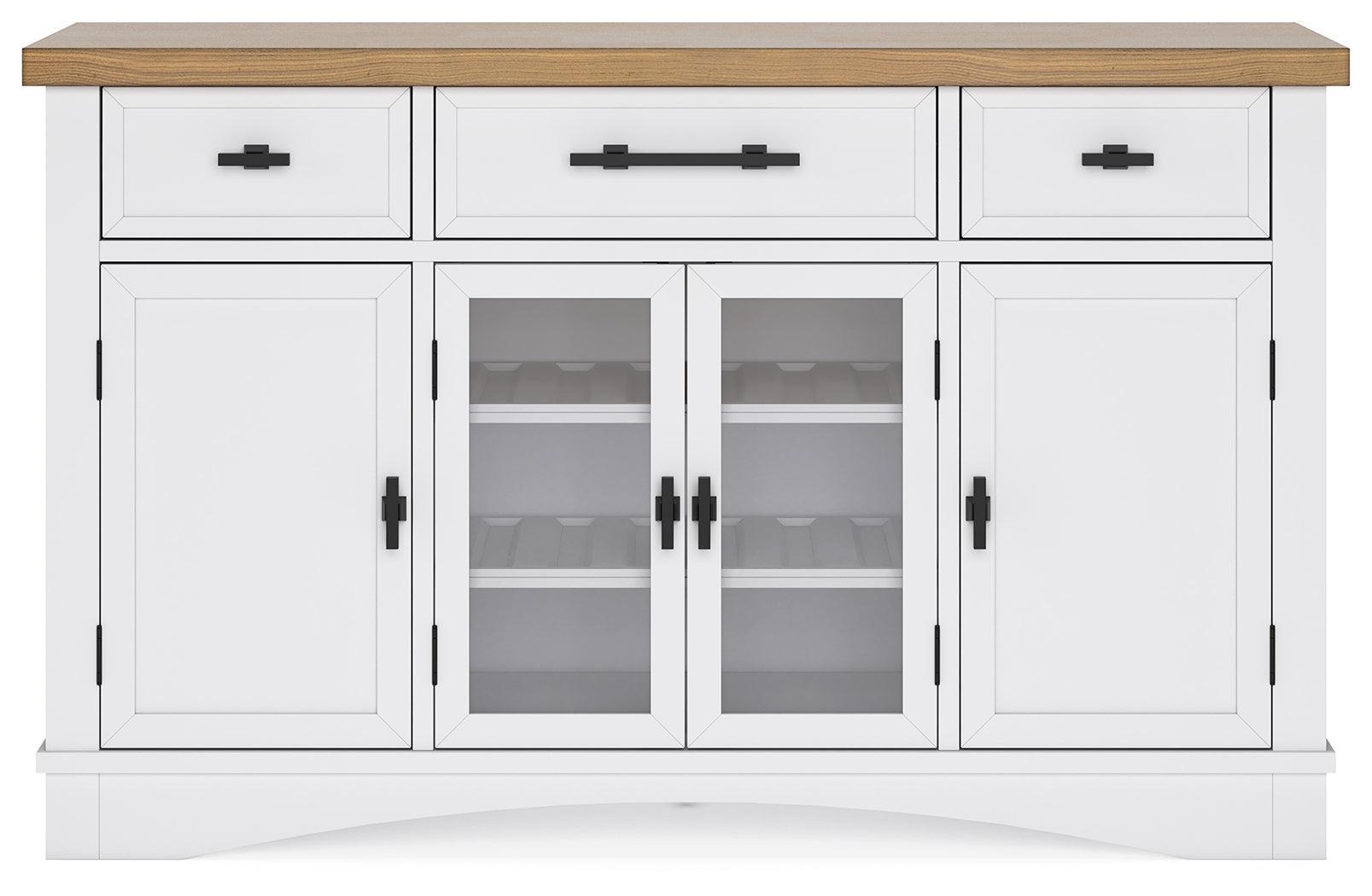 Ashbryn White Natural Dining Server