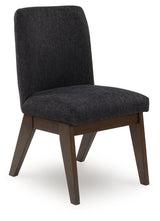 Dilenno Dark Brown Chenille Dining Chair