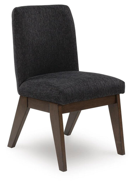 Dilenno Dark Brown Dining Set angled view