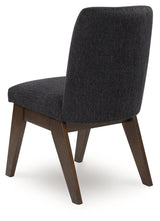 Dilenno Dark Brown Chenille Dining Chair