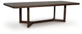 Dilenno Dark Brown Dining Extension Table