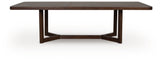 Dilenno Dark Brown Dining Extension Table