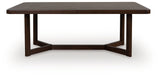 Dilenno Dark Brown Dining Extension Table
