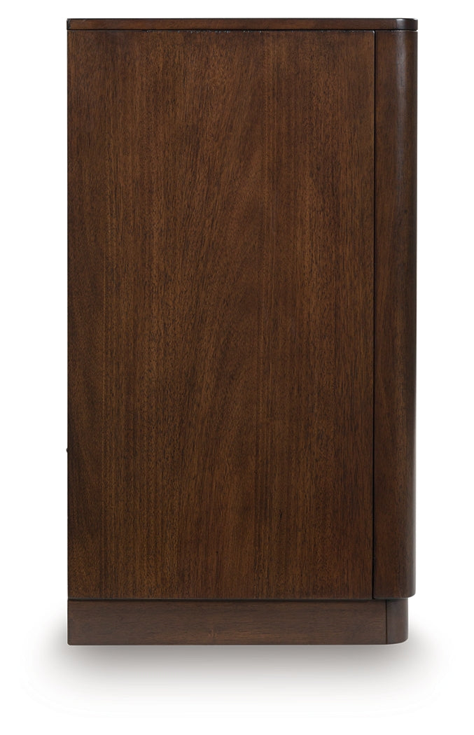 Dilenno Dark Brown Dining Server