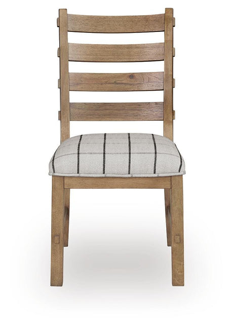 Ridgester Light Brown Next-Gen Nuvella™ Dining Chair view 4