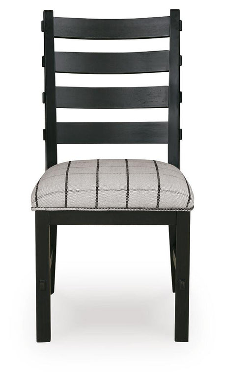 Ridgester Beige/Black Next-Gen Nuvella™ Dining Chair view 4