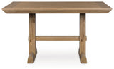 Ridgester Light Brown Counter Height Dining Table view 3