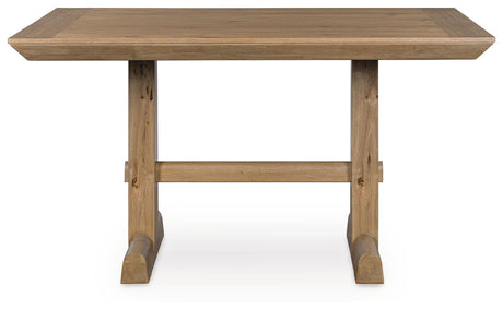Ridgester Light Brown Counter Height Dining Table view 3