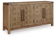 Ridgester Light Brown Dining Server from Ella Furniture