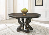 Maylee Dark Brown Dining Table