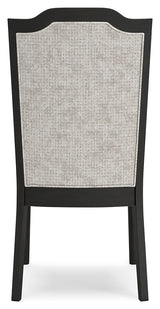 Welltern Cream/black Dining Chair D971-01