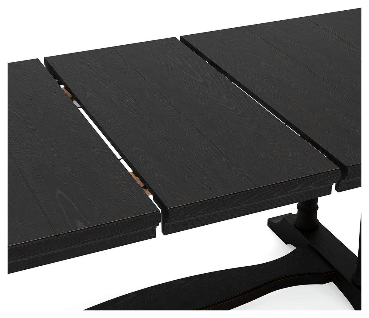 Welltern Black Dining Extension Table
