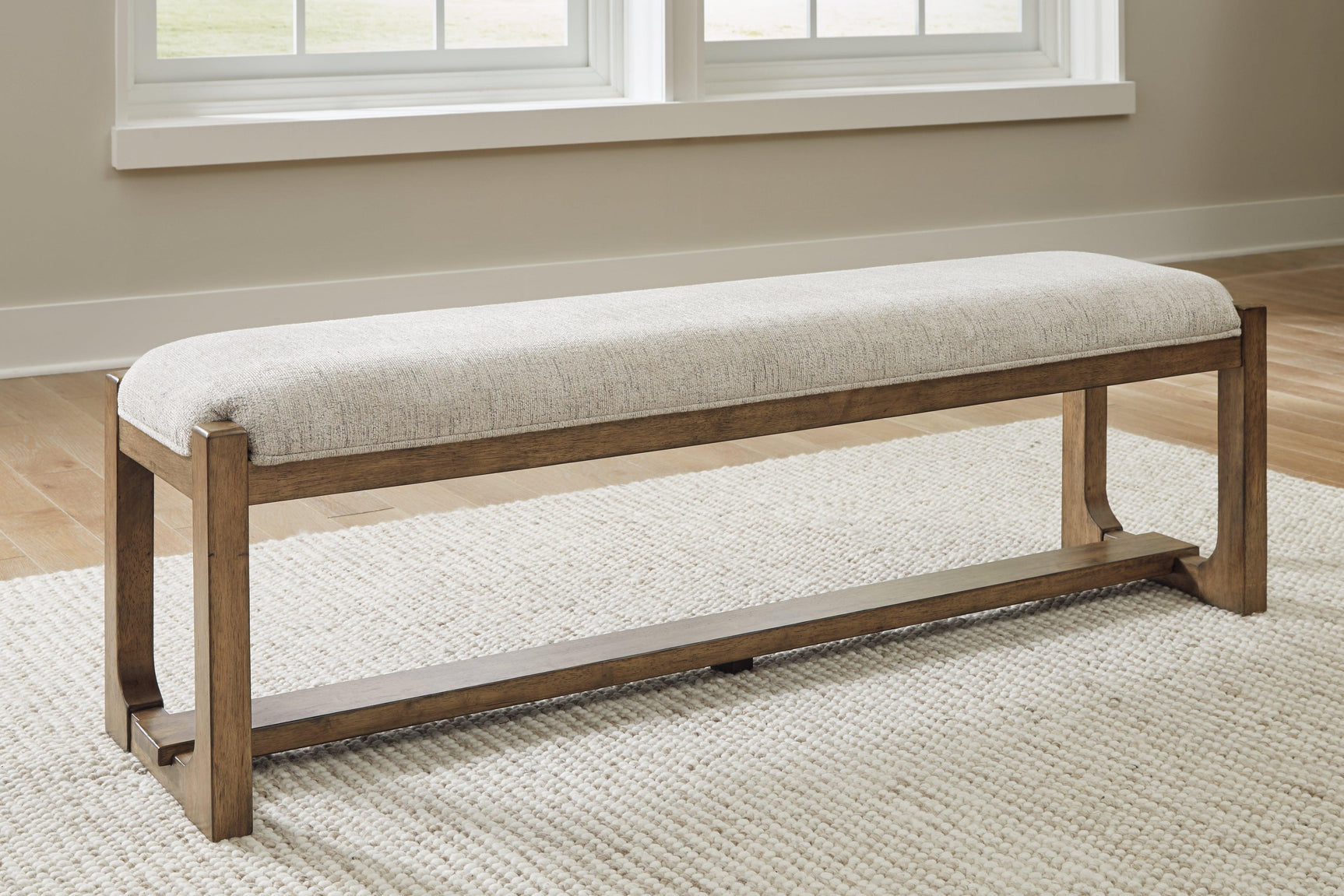 Cabalynn Oatmeal/light Brown 63" Dining Bench [ETA: 02/29] - Ella Furniture