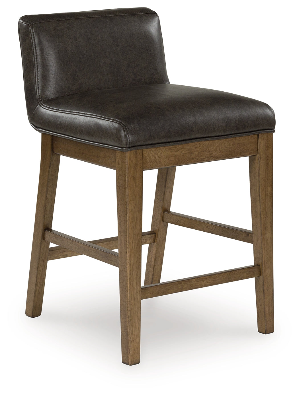 Cabalynn Light Brown Counter Height Dining Table and 6 Barstools with Storage