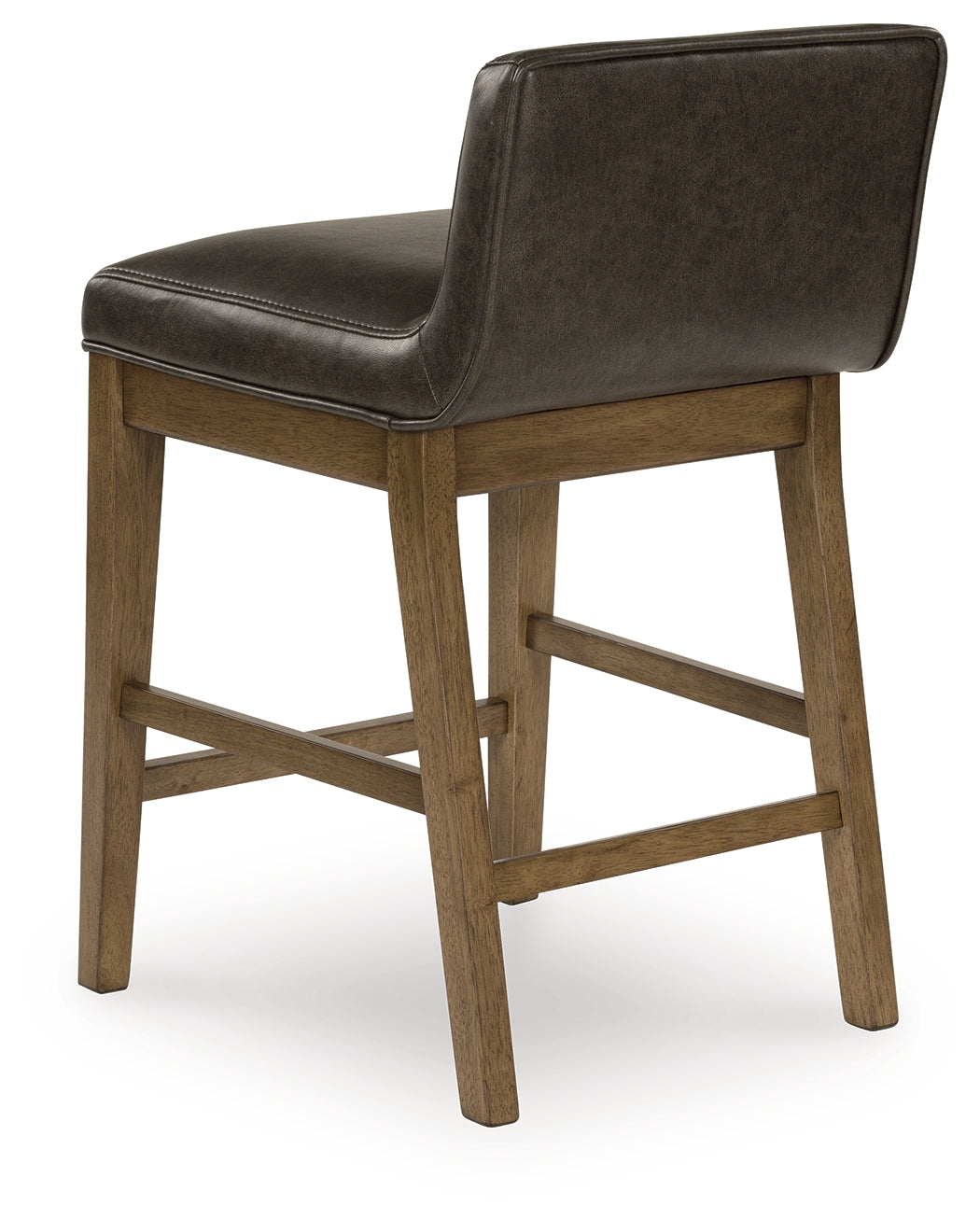 Cabalynn Light Brown Counter Height Dining Table and 6 Barstools with Storage