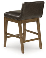 Cabalynn Light Brown Counter Height Dining Table and 4 Barstools with Storage