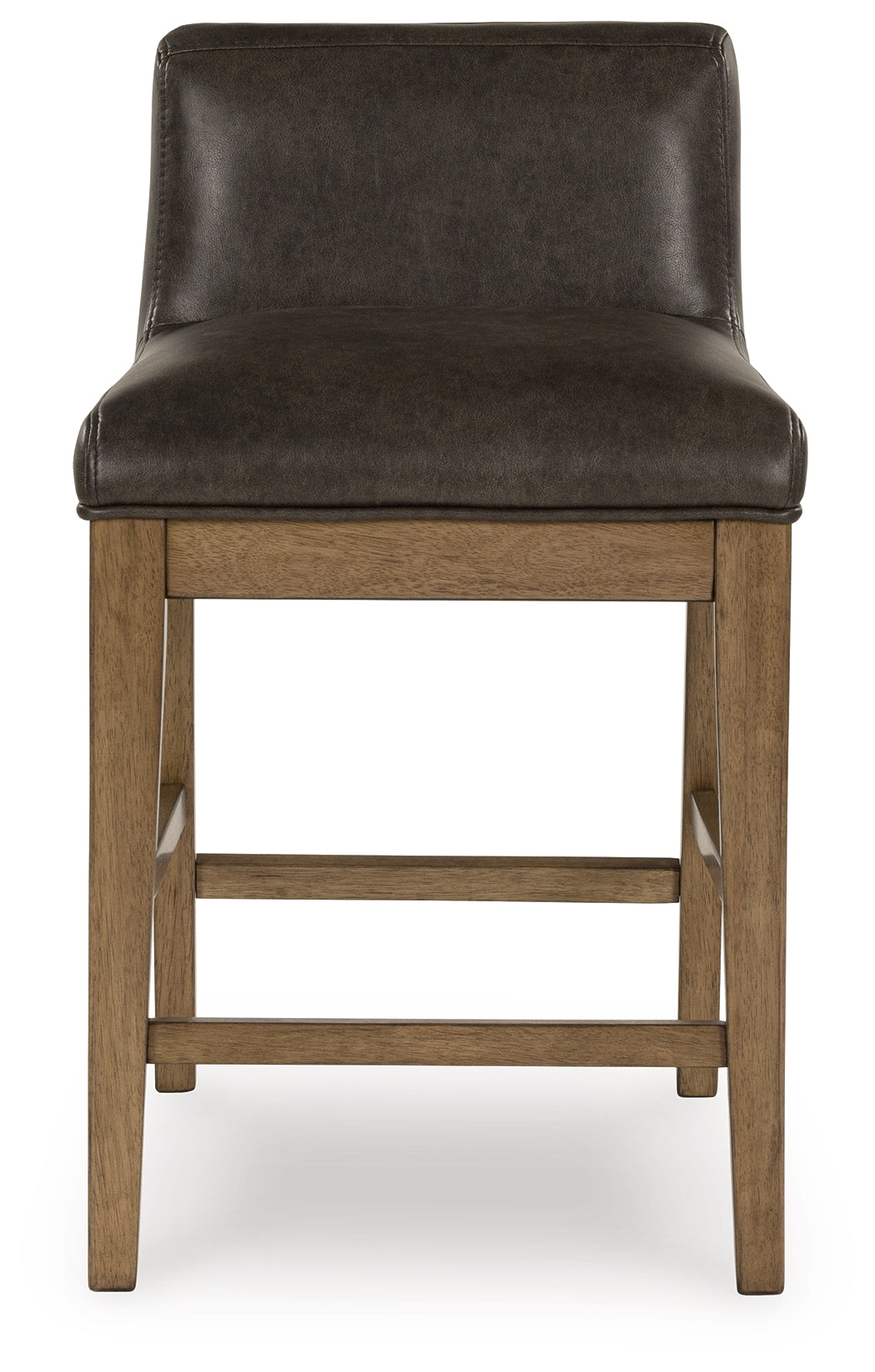 Cabalynn Light Brown Counter Height Dining Table and 6 Barstools with Storage