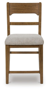Cabalynn Oatmeal/Light Brown Counter Height Barstool