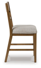 Cabalynn Oatmeal/Light Brown Counter Height Barstool