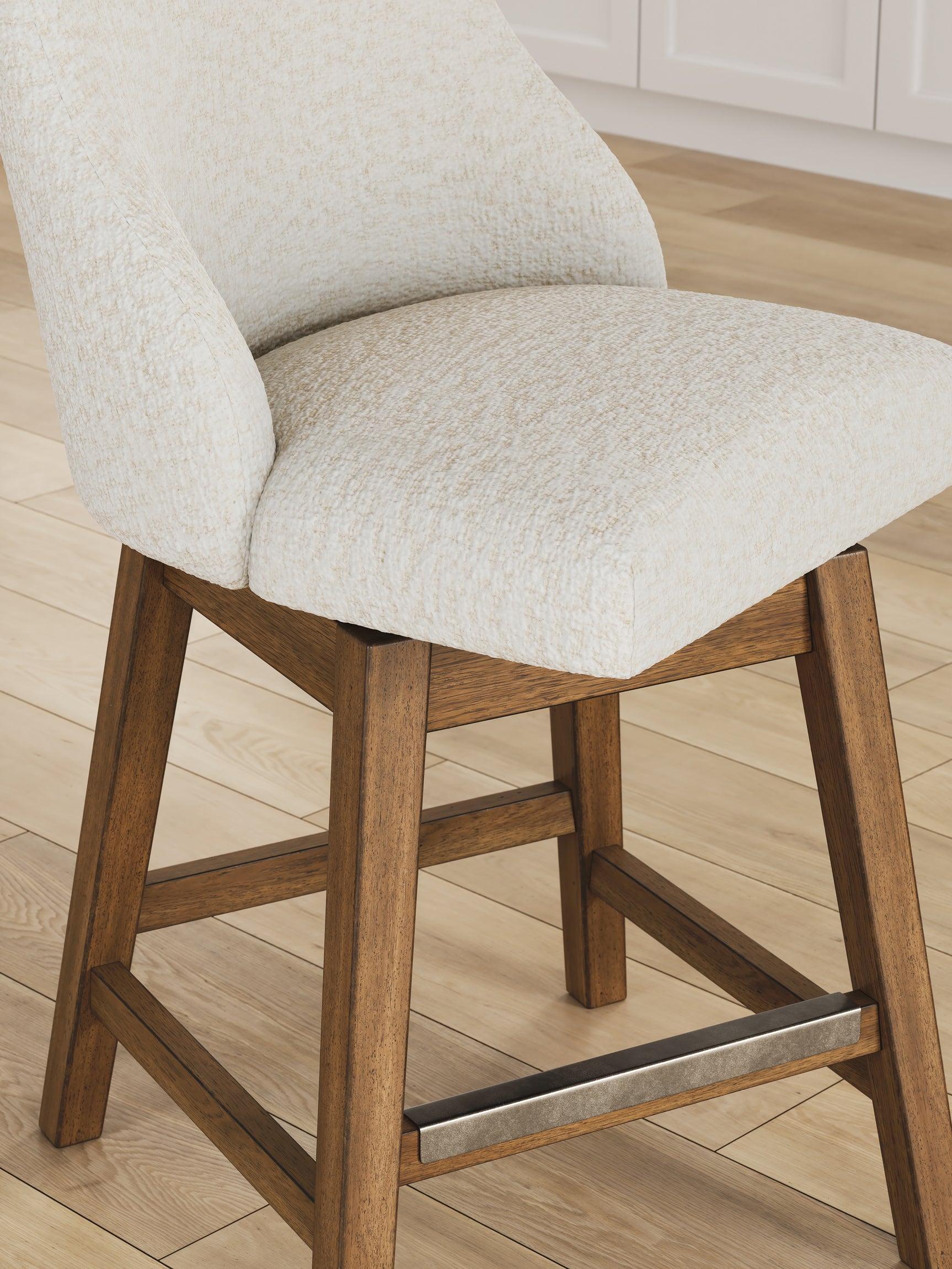 Cabalynn Oatmeal/Light Brown Counter Height Barstool