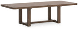 Cabalynn Light Brown Dining Extension Table - Ella Furniture