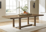 Cabalynn Light Brown Dining Extension Table - Ella Furniture