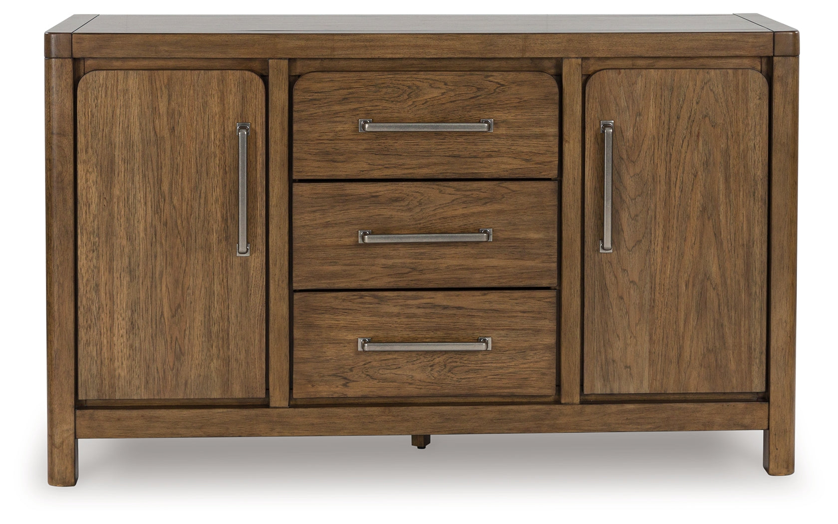 Cabalynn Light Brown Counter Height Dining Table and 4 Barstools with Storage