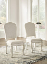 Arlendyne Antique White Dining Chair - Ella Furniture