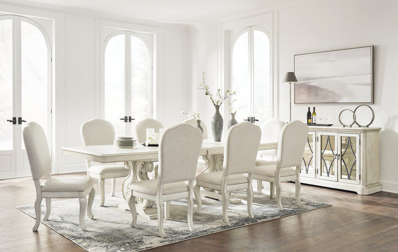 Arlendyne Antique White Rectangular Dining Room Set