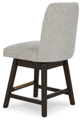 Burkhaus Beige/Dark Brown Counter Height Barstool