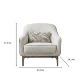 Alexis Ivory Linen Chair