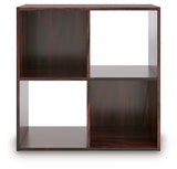 Glosmount Cherry/Light Brown Four Cube Organizer