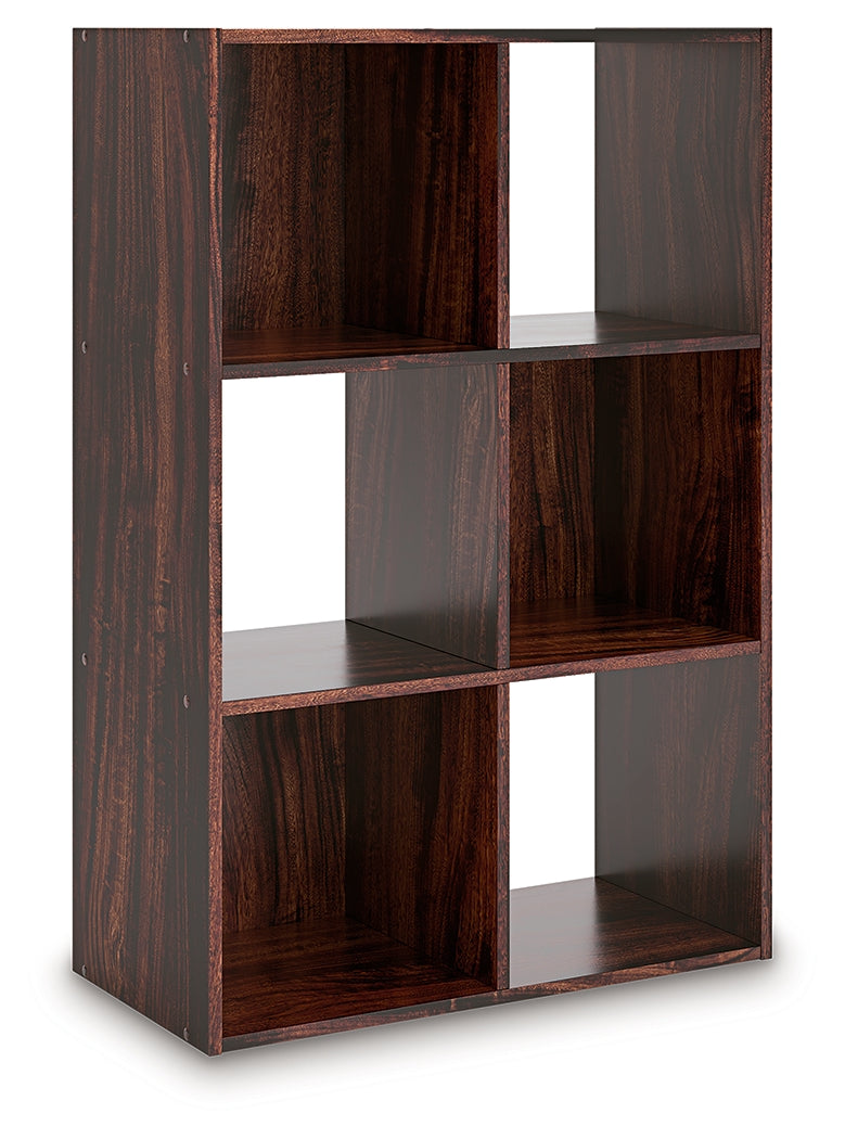 Glosmount Cherry/Light Brown Six Cube Organizer