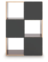 Glosmount Cherry/Light Brown Six Cube Organizer