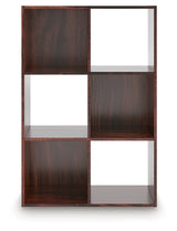 Glosmount Cherry/Light Brown Six Cube Organizer