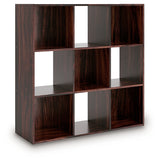 Glosmount Cherry/Light Brown Nine Cube Organizer