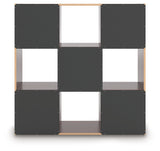 Glosmount Cherry/Light Brown Nine Cube Organizer