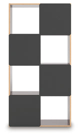 Glosmount Cherry/Light Brown Eight Cube Organizer