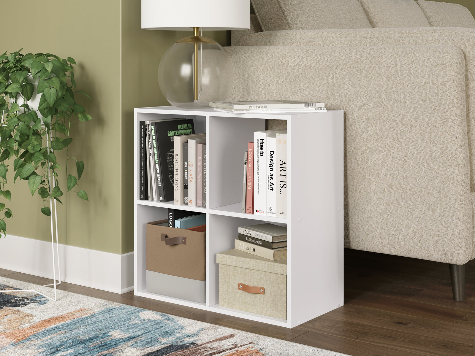 Onita White Four Cube Organizer