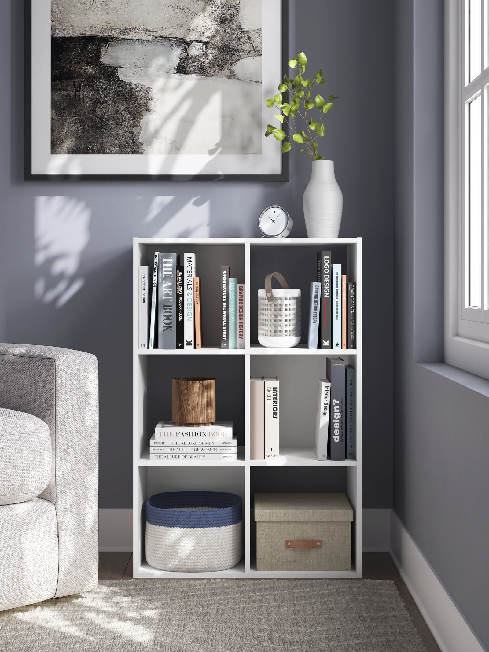 Onita White Six Cube Organizer