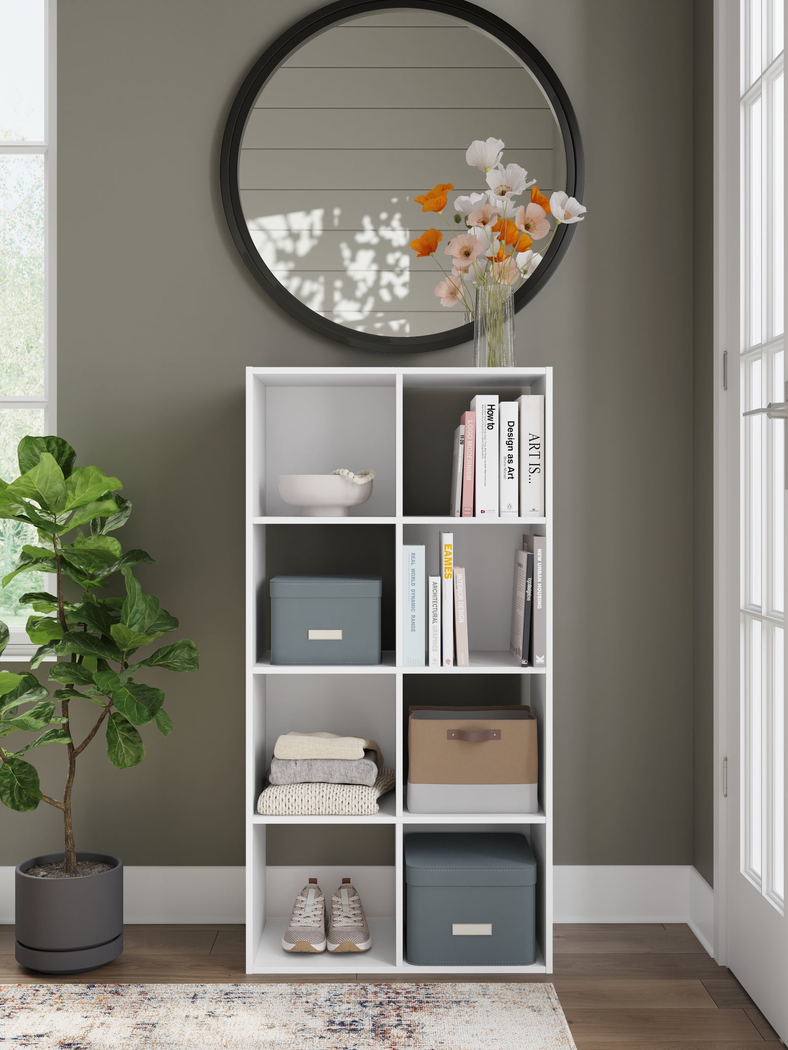 Onita White Eight Cube Organizer
