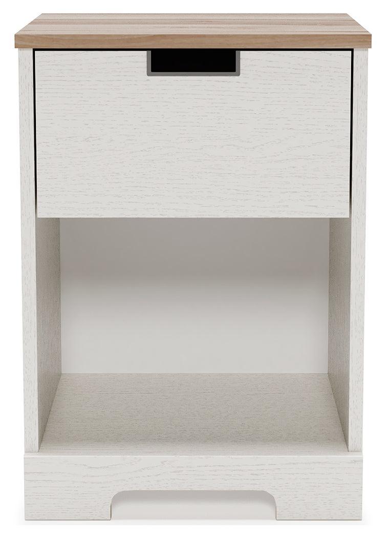 Vaibryn Two-tone Nightstand - Ella Furniture