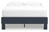 Simmenfort Navy Blue Full Platform Bed