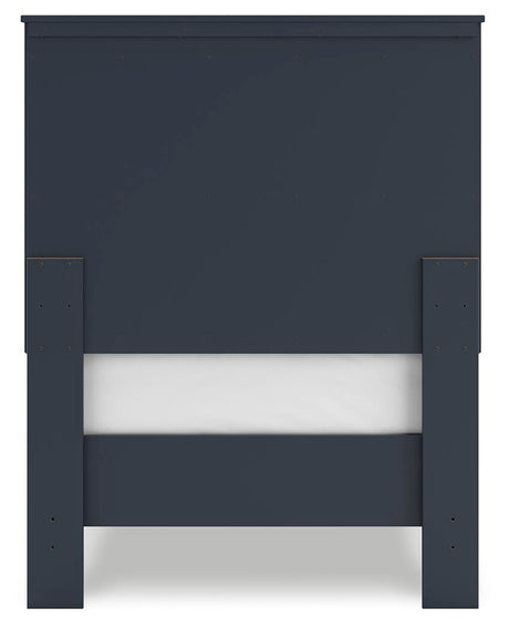 Simmenfort Navy Blue Twin Platform Bed view 7