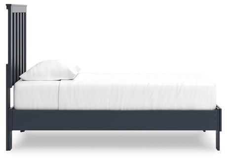 Simmenfort Navy Blue Twin Platform Bed view 9