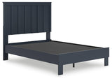 Simmenfort Navy Blue Full Platform Bed