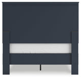 Simmenfort Navy Blue Full Platform Bed