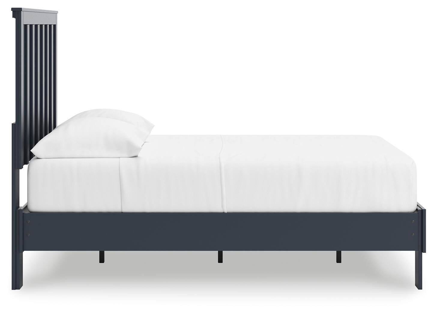Simmenfort Navy Blue Full Platform Bed view 9